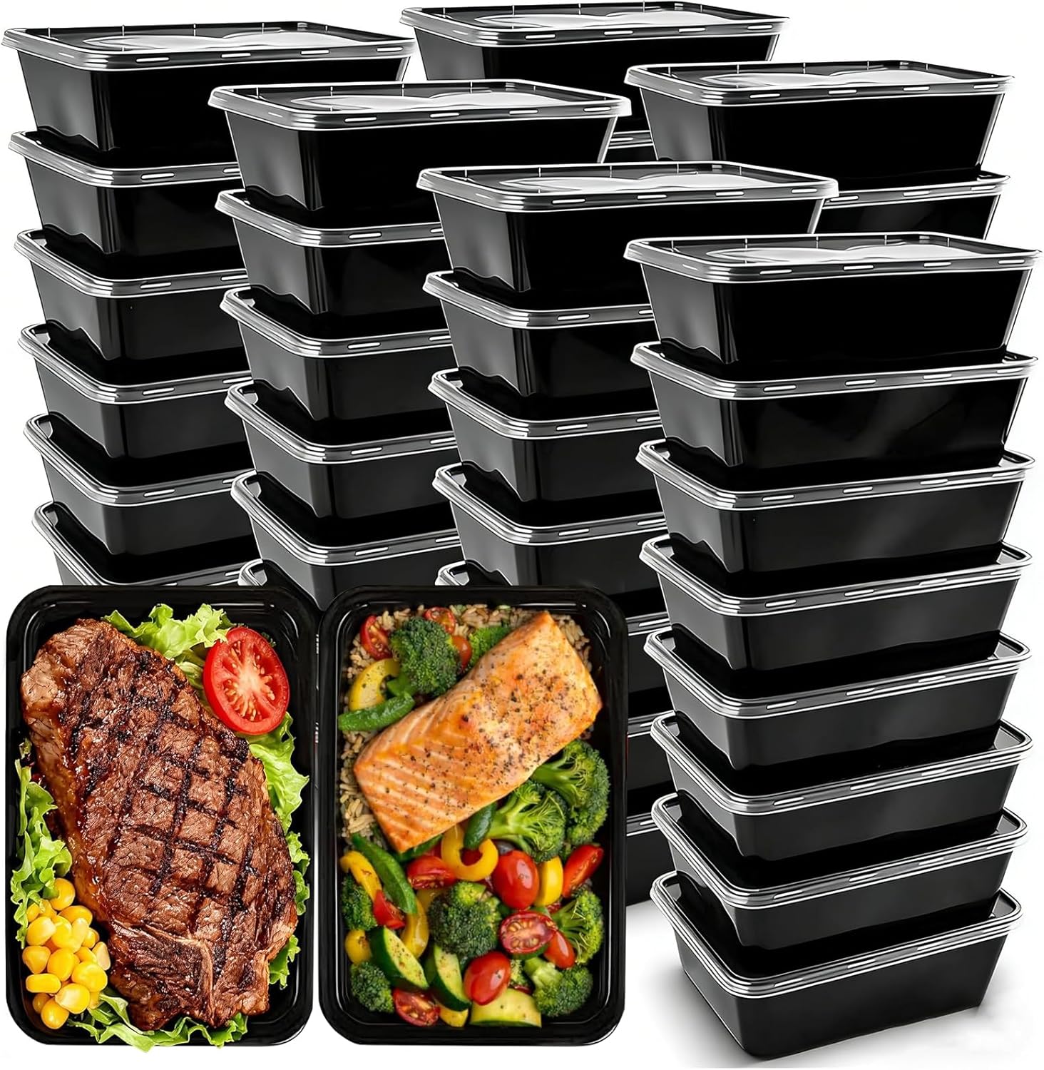 Meal Prep Healthy Lunch - 50-Pack Meal Prep Containers, 26 OZ