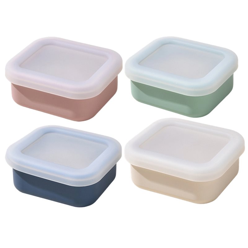 Meal Prep Containers - AB33-4-Pack Silicone Freezer Molds With Lids