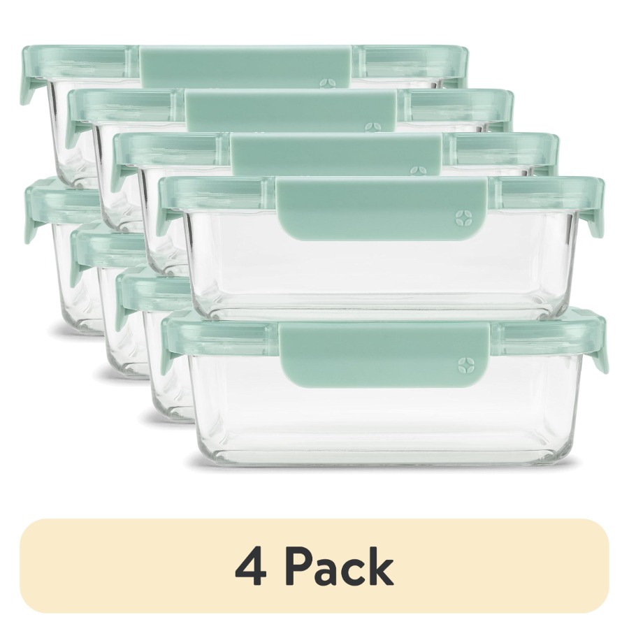 Meal Prep Containers - 4-Pack Color Lock 3.4 Cup Meal
