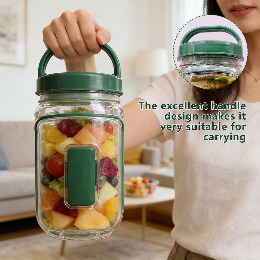 Portable Salad Container Jar w – Meal Prep Containers recenzja i cena