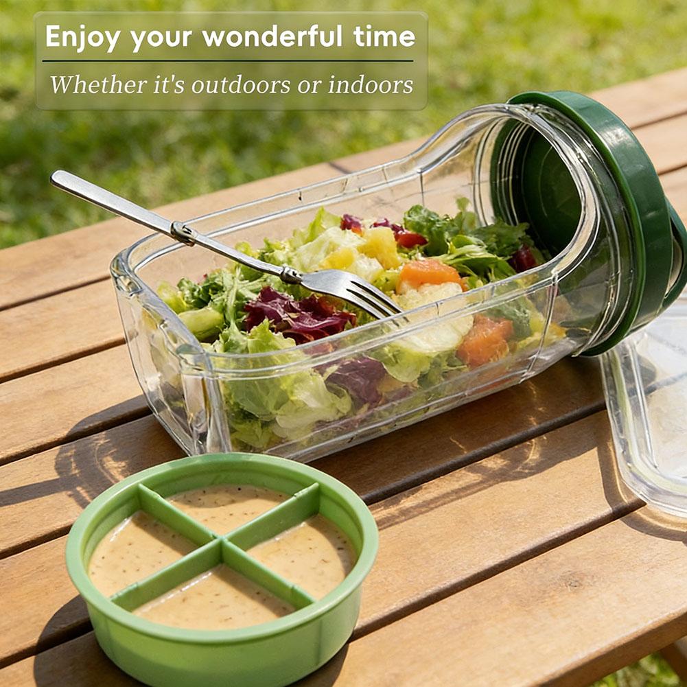Portable Salad Container Jar w – Meal Prep Containers recenzja i cena
