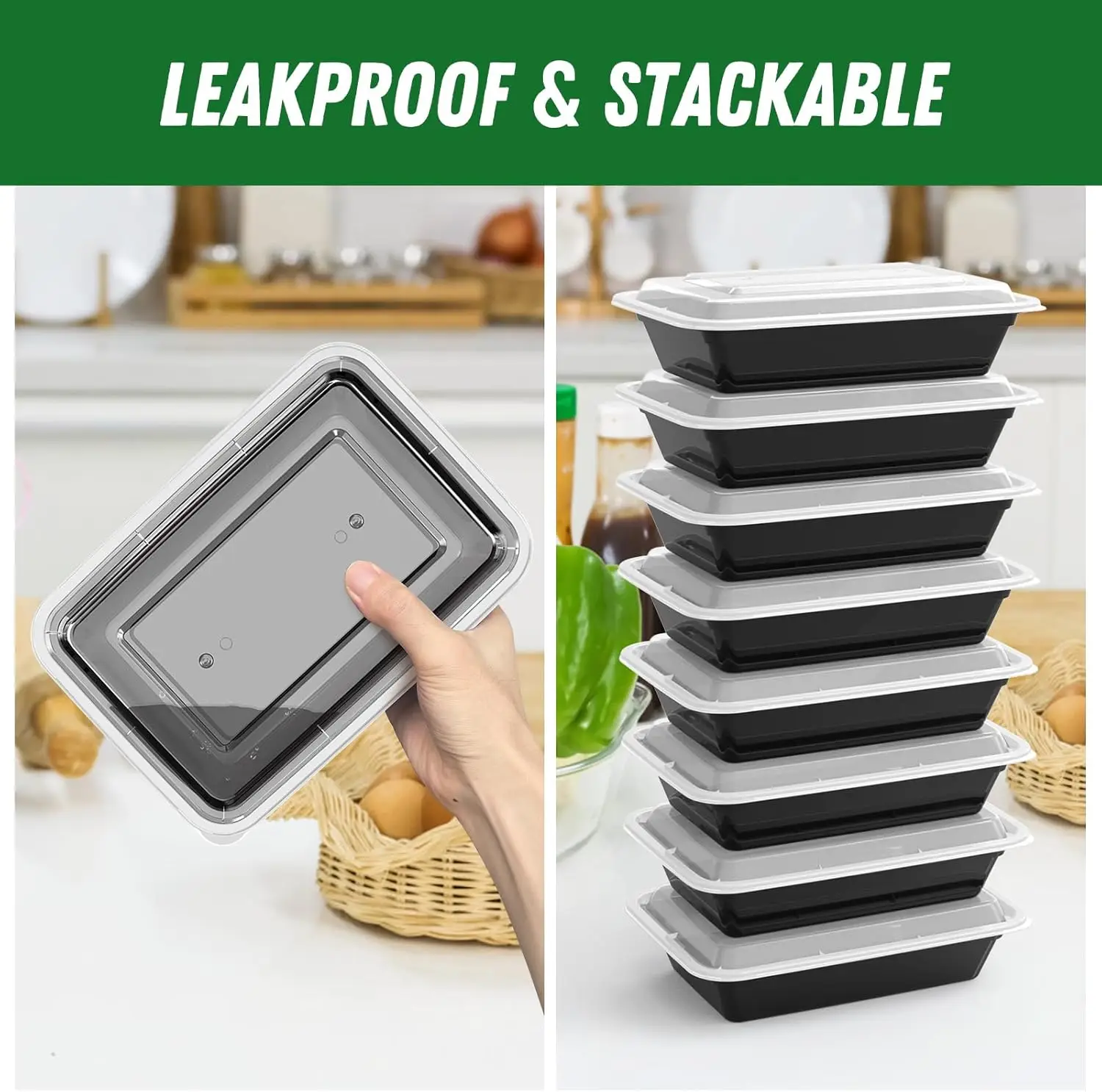 50 Pack (100-Piece) 32 oz Meal – Meal Prep Containers recenzja i cena