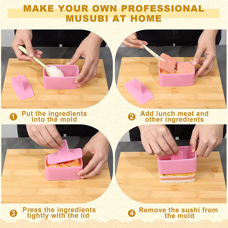 LMETJMA  Pack Rice Mold Musubi – Rice Ball Mold recenzja i cena