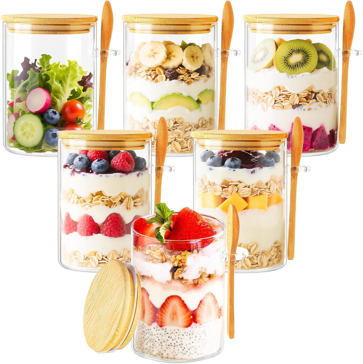 6 Pack Overnight Oats Containe – Meal Prep Containers recenzja i cena