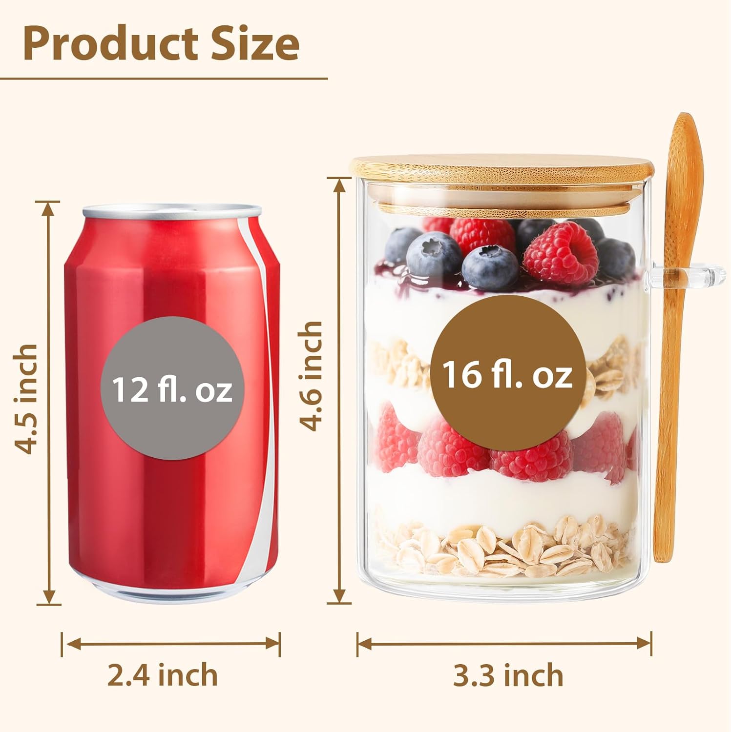 6 Pack Overnight Oats Containe – Meal Prep Containers recenzja i cena