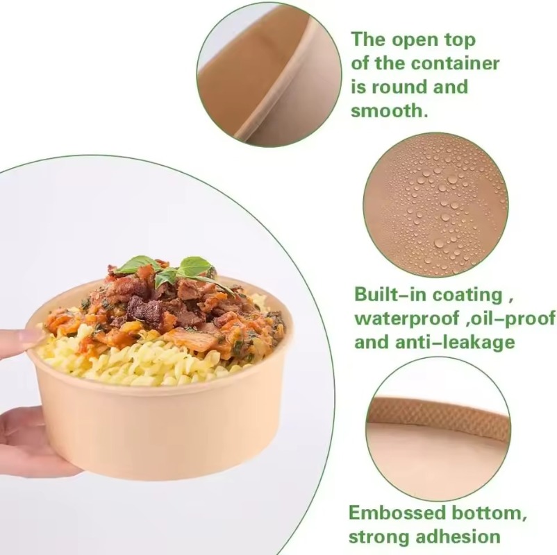 Kraft Paper Round Bowls Dispos – Meal Prep Noodles recenzja i cena