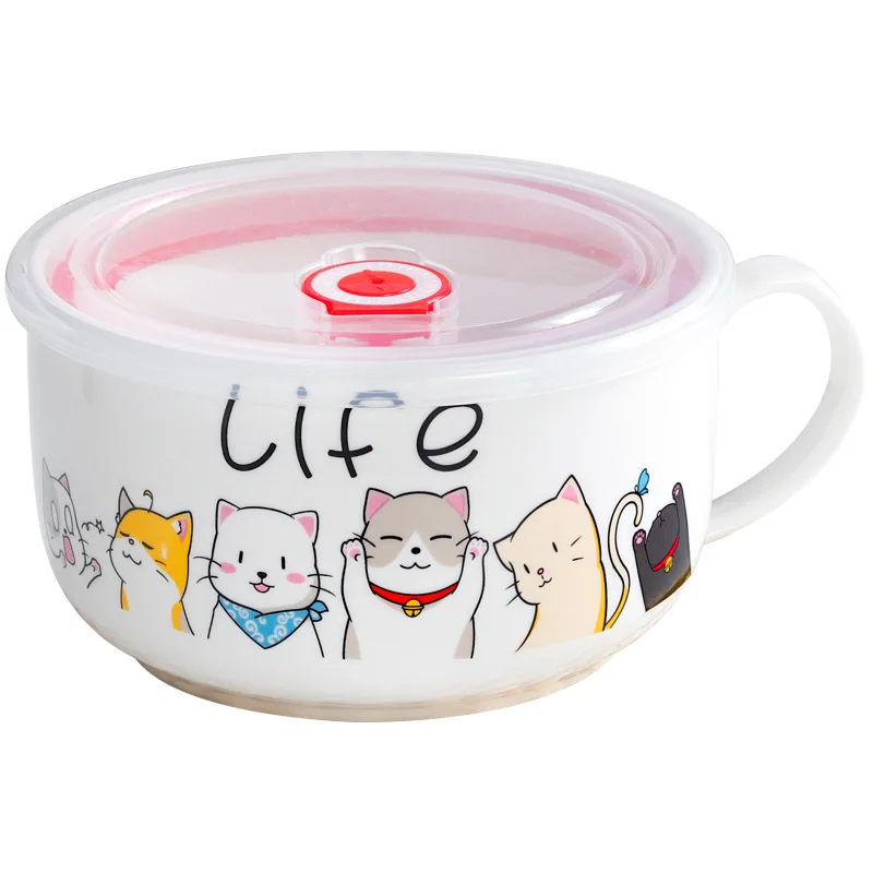 Cartoon Ceramic Instant Noodle – Meal Prep Noodles recenzja i cena