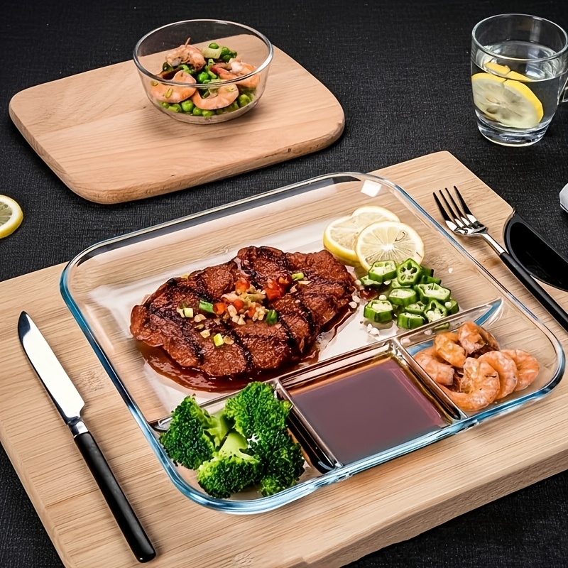 4-Pack Glass Serving Platters  – Meal Prep Noodles recenzja i cena