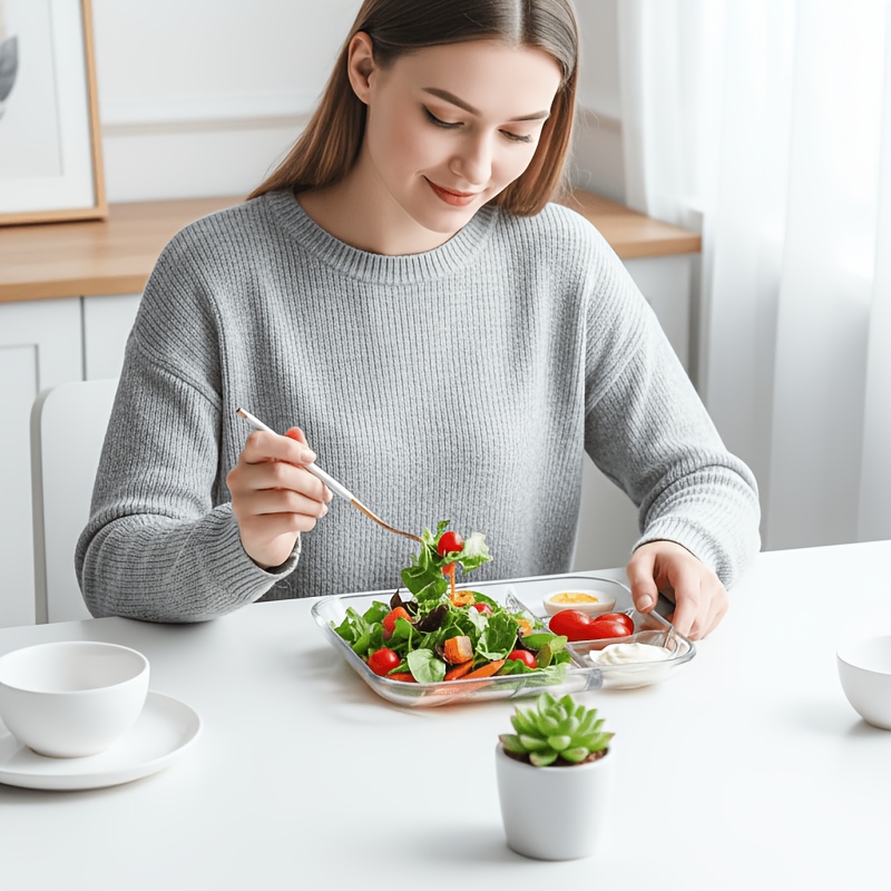 4-Pack Glass Serving Platters  – Meal Prep Noodles recenzja i cena