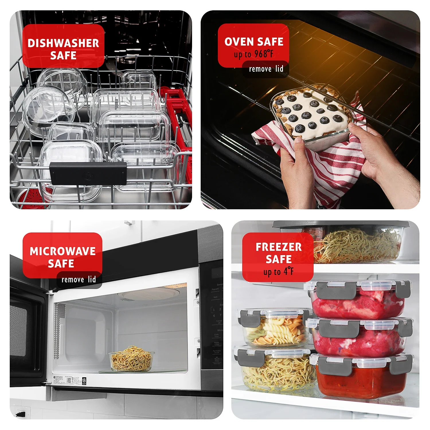 Glass Food Storage Containers  – Meal Prep Containers recenzja i cena