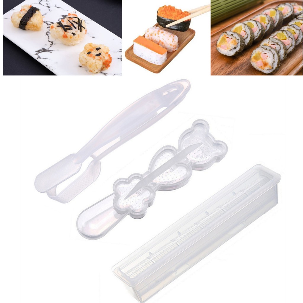 3Pcs/Set Sushi Mold Set, DIY W – Rice Ball Mold recenzja i cena