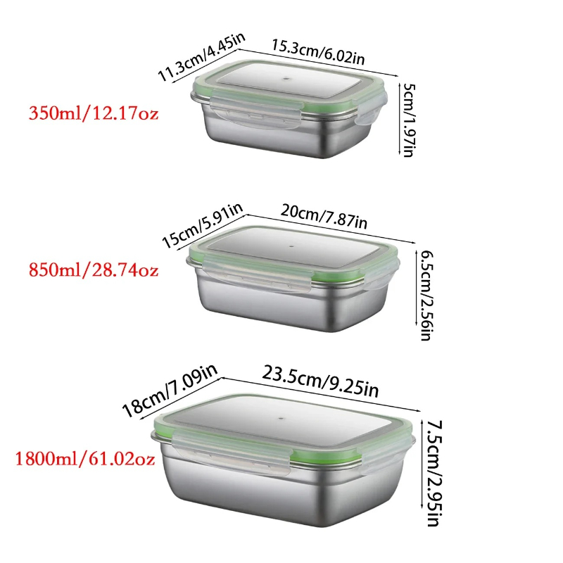304 Stainless Steel Lunch Box  – Meal Prep Containers recenzja i cena