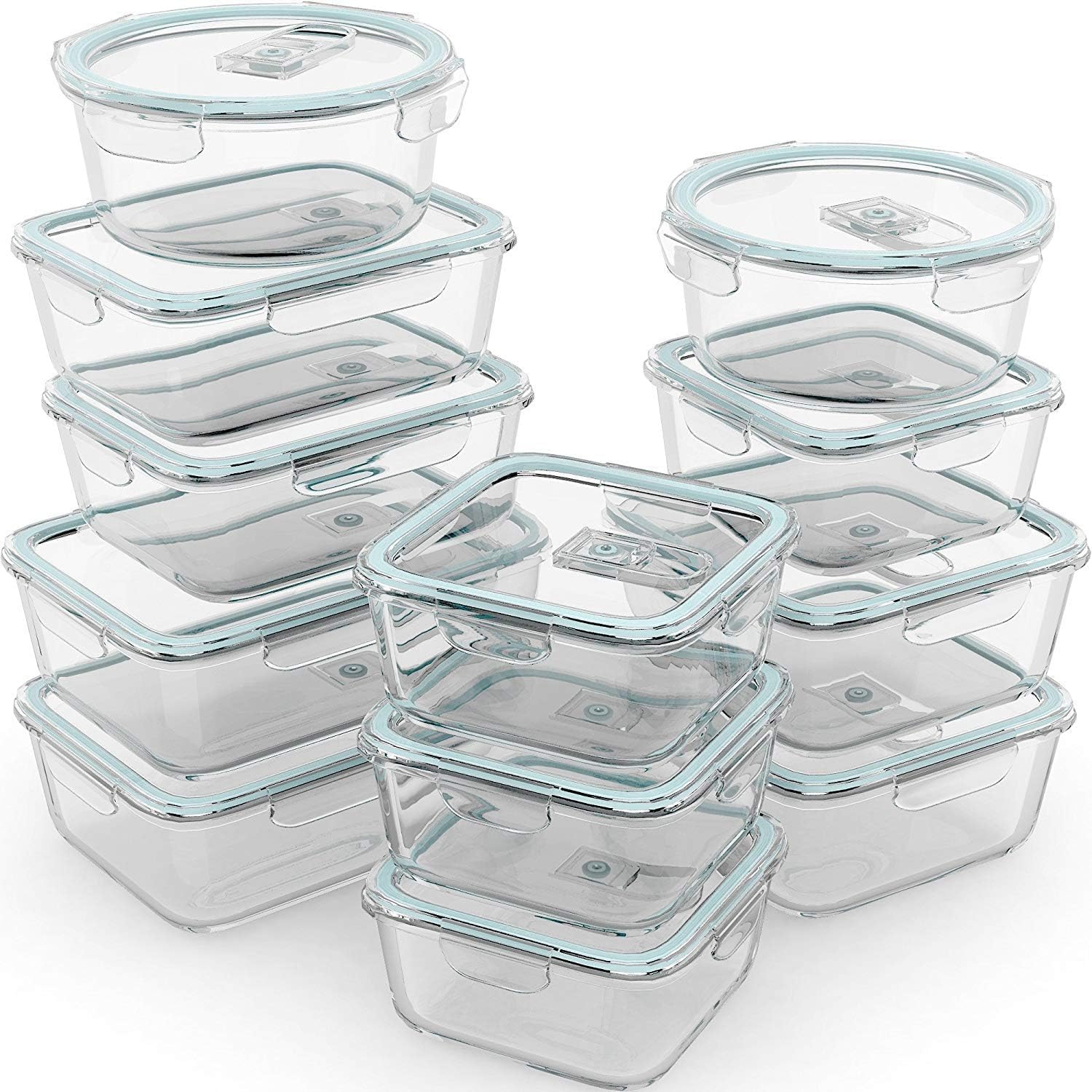 24 Pc Airtight Glass Food Stor – Meal Prep Containers recenzja i cena