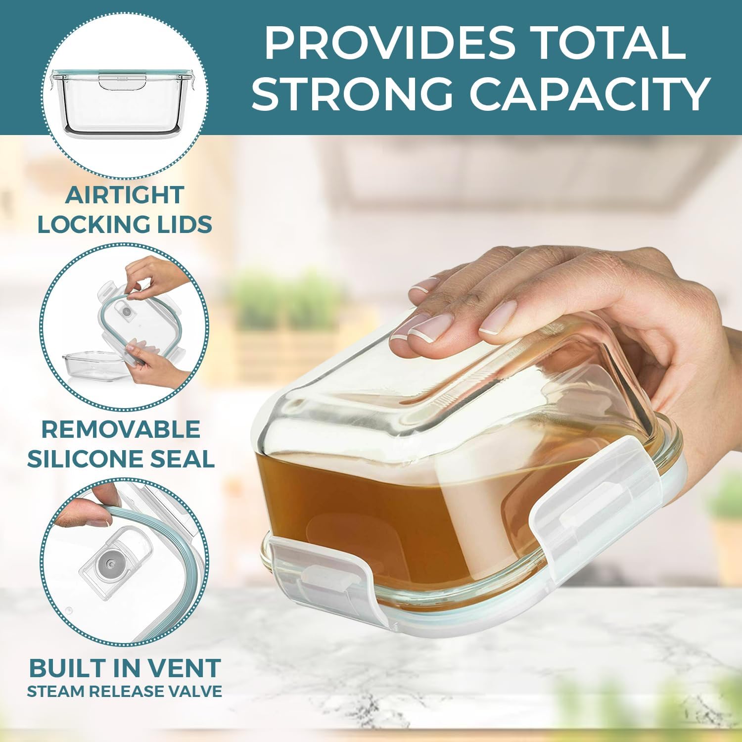 24 Pc Airtight Glass Food Stor – Meal Prep Containers recenzja i cena