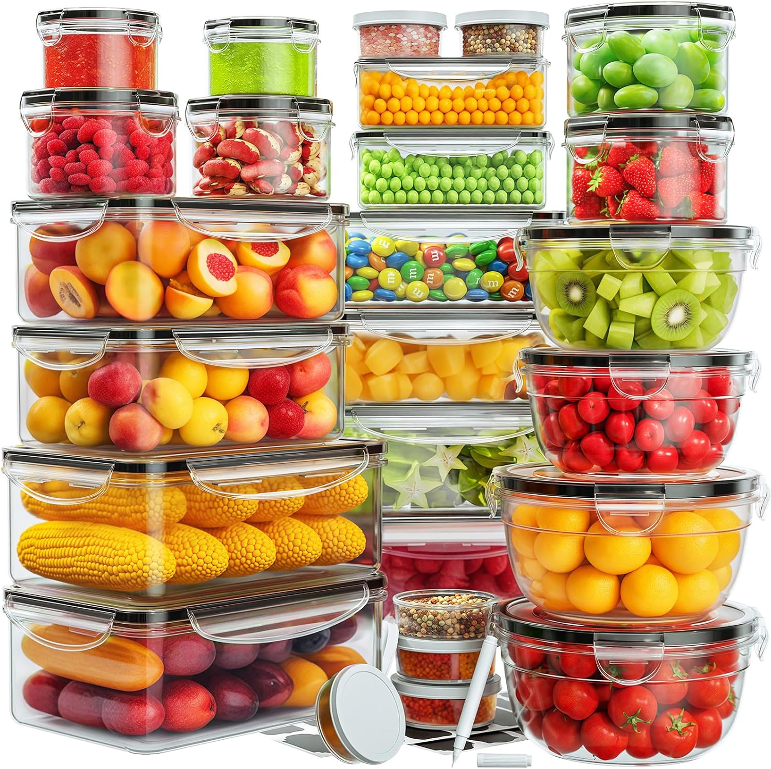 52 PCS Food Storage Containers – Meal Prep Containers recenzja i cena