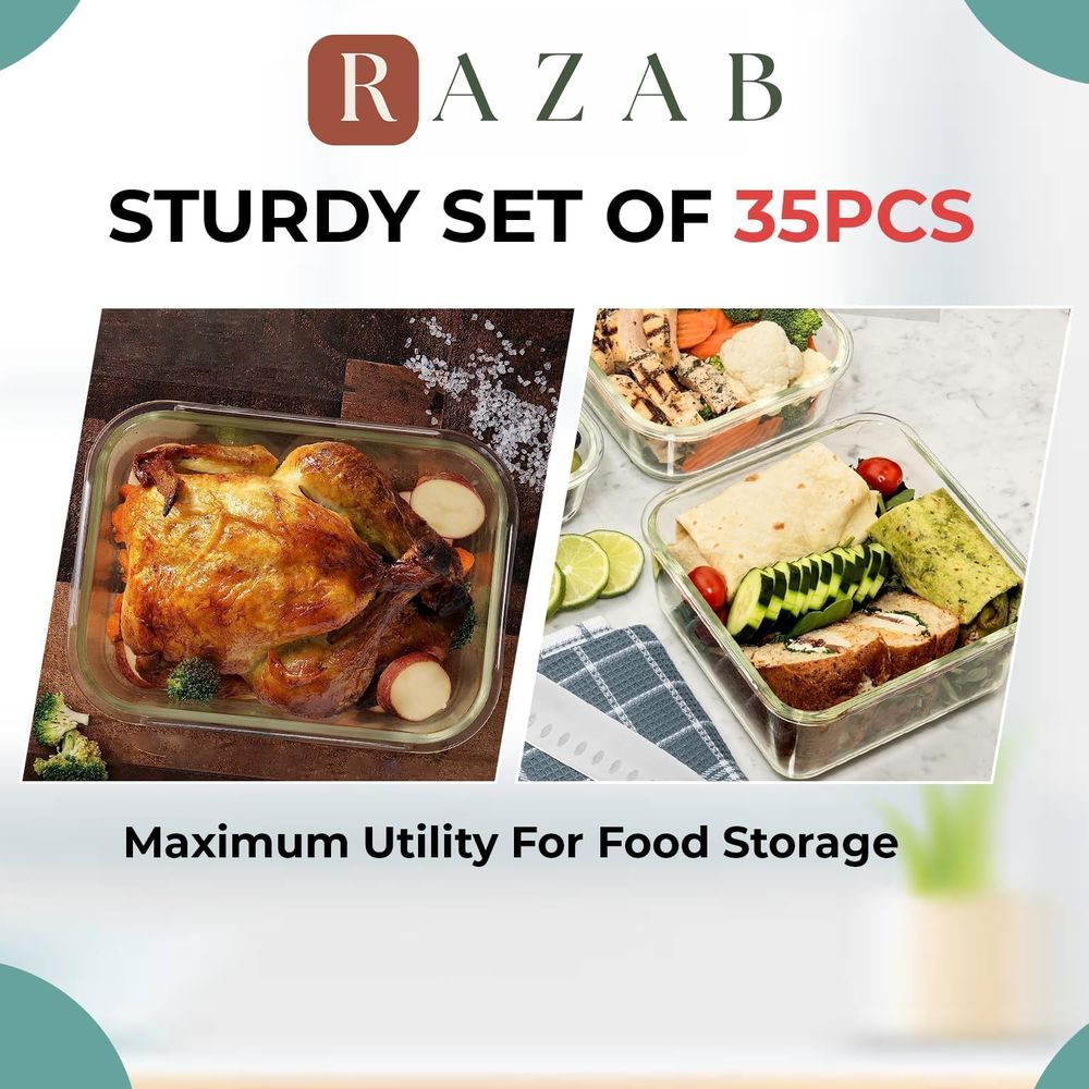 Pc Set Glass Food Storage Cont – Meal Prep Containers recenzja i cena