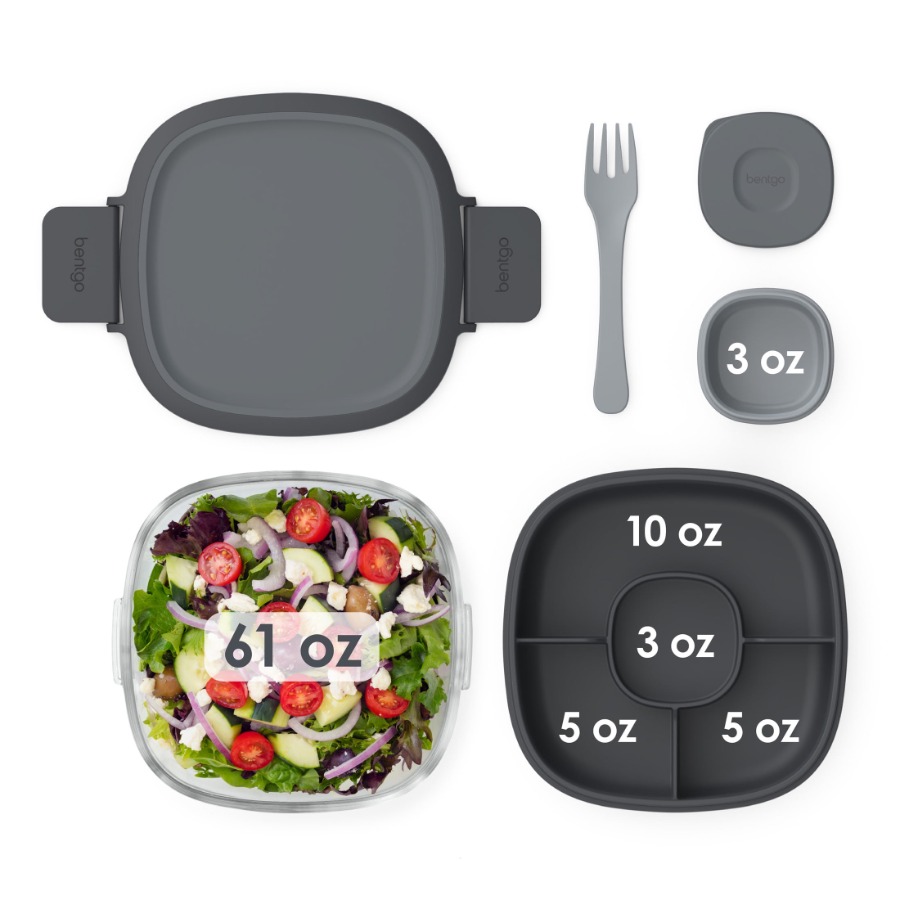 Versatile 5-Compartment Salad  – Meal Prep Healthy Lunch recenzja i cena